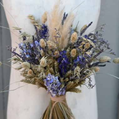 Meadow Blues Left Wedding Bouquet