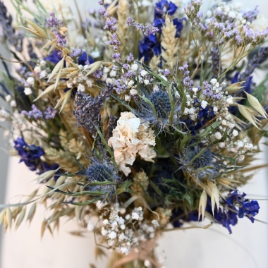 Meadow Blues Right Wedding Bouquet