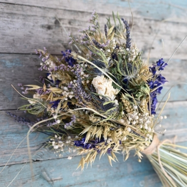 Meadow Blues Right Wedding Bouquet