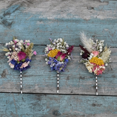 Meadow Mixed Colour Set of 3 Hair Grips