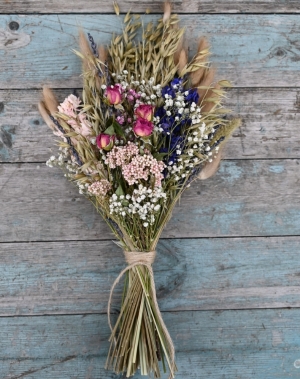 Meadow Mixed Flat Backed Posy