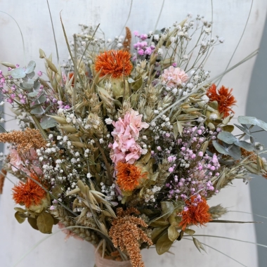 Meadow Orange Right Wedding Bouquet