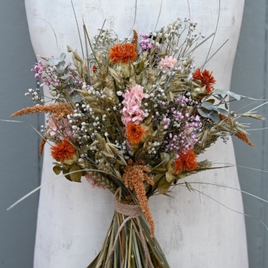 Meadow Orange Right Wedding Bouquet