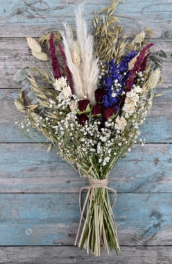 Meadow Reds Flat Backed Posy