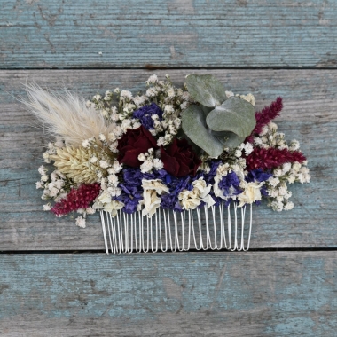 Meadow Reds Hair Comb Medium