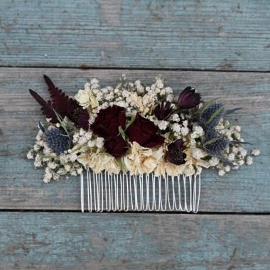 Meadow Reds Hair Comb Medium