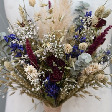 Meadow Reds Middle Wedding Bouquet