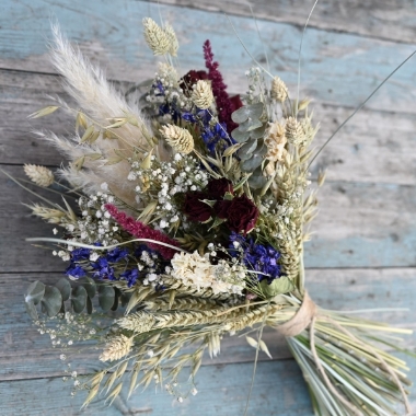 Meadow Reds Middle Wedding Bouquet