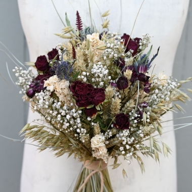 Meadow Reds Right Wedding Bouquet