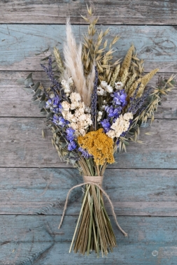 Meadow Yellows Flat Backed Posy