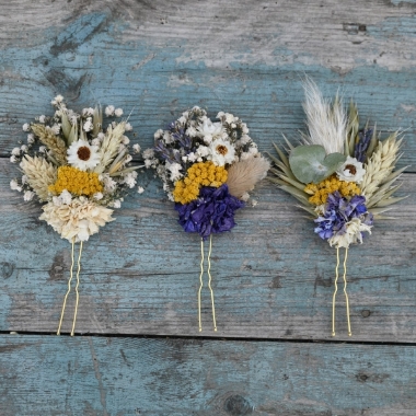 Meadow Yellows Hair Pin