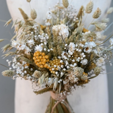 Meadow Yellows Left Wedding Bouquet