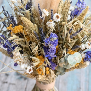 Meadow Yellows Right Wedding Bouquet