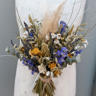 Meadow Yellows Right Wedding Bouquet